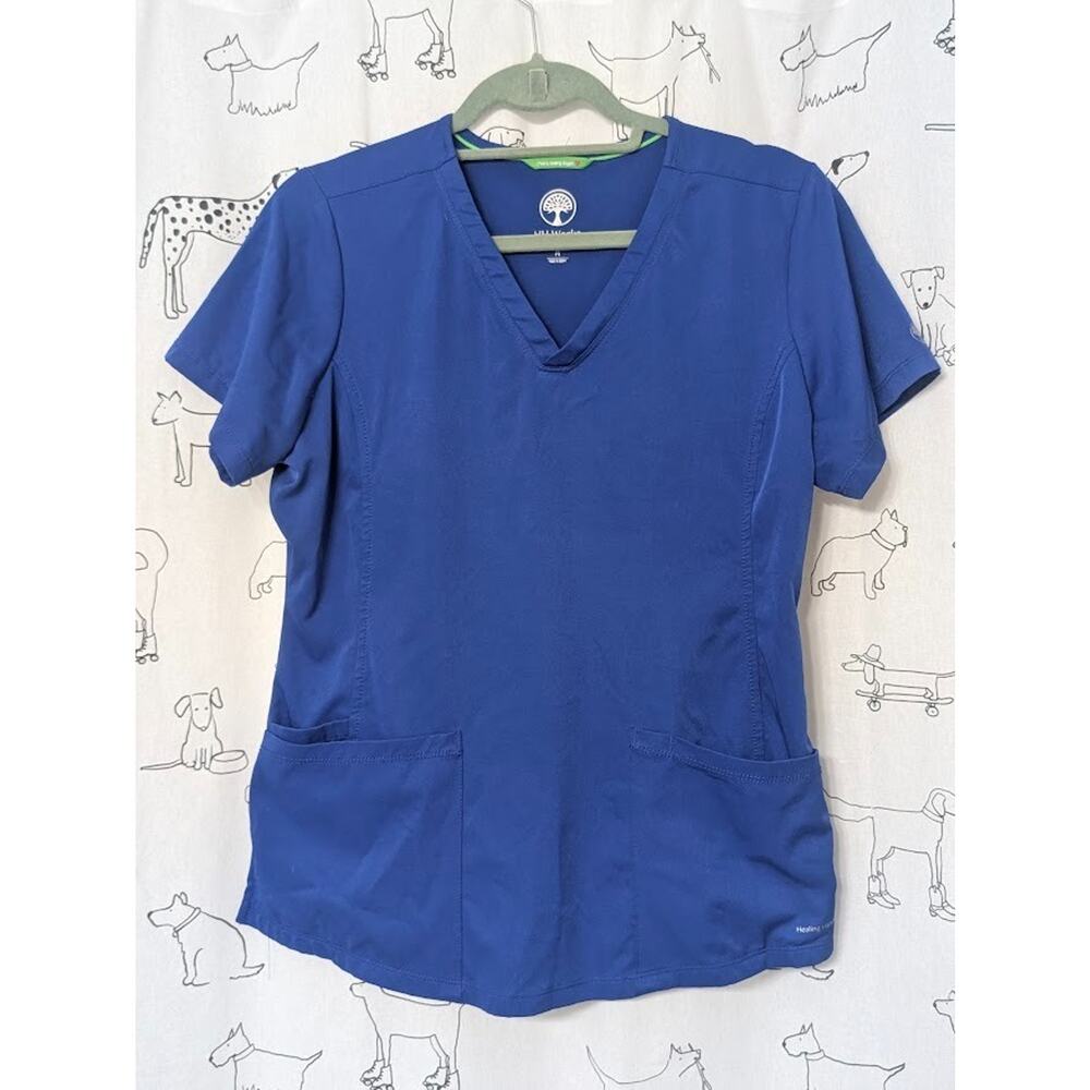 Healing Hands Scrubs HH Works Monica Top 2500 ROYAL Blue Med